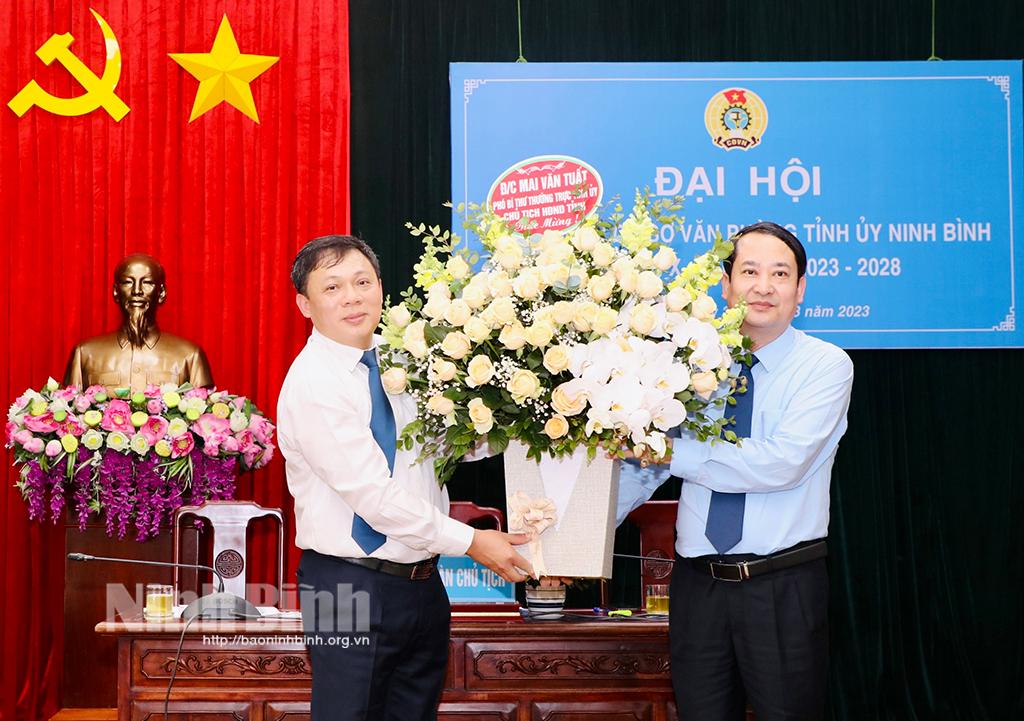 Công đoàn cơ sở Văn phòng Tỉnh ủy tổ chức Đại hội nhiệm kỳ 2023-2028