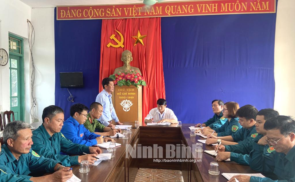 Kim Sơn: Chú trọng xây dựng lực lượng dân quân tự vệ vững mạnh, rộng khắp