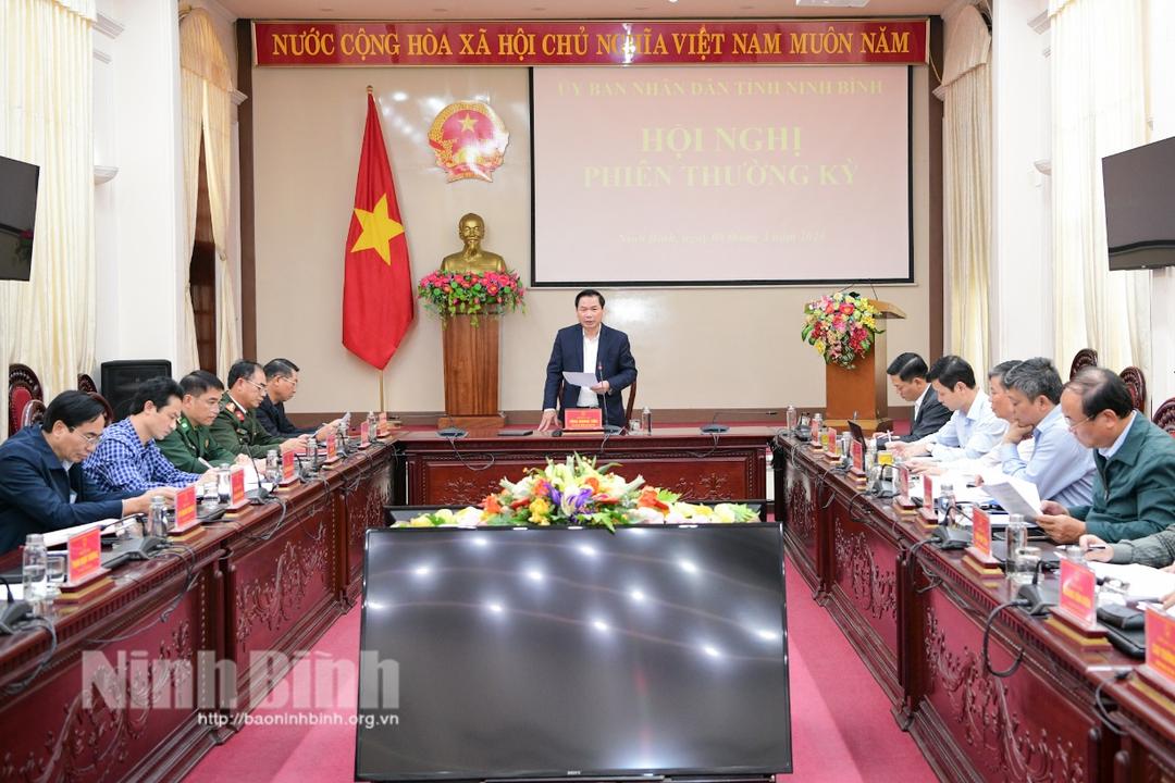 Hội nghị UBND tỉnh phiên thường kỳ tháng 3