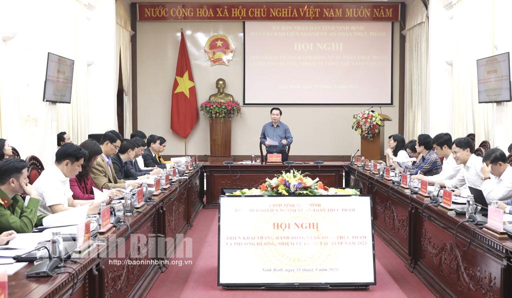 Triển khai Tháng hành động vì an toàn thực phẩm năm 2023
