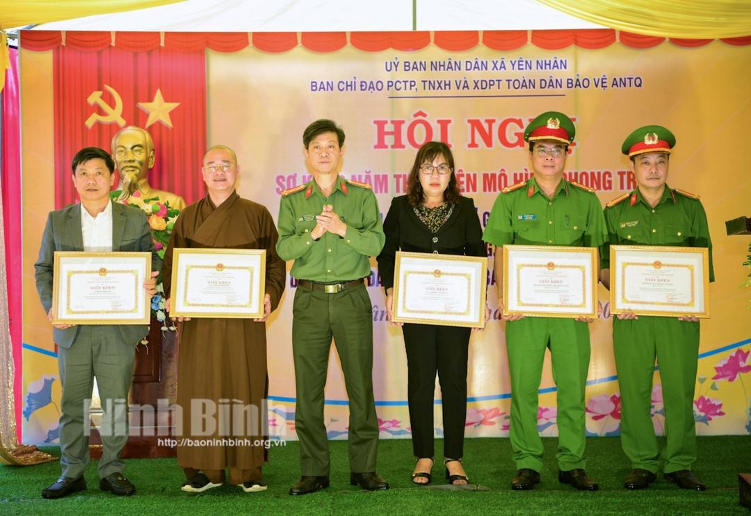 Sơ kết 3 năm thực hiện phong trào "Chùa tinh tiến về an ninh trật tự" tại xã Yên Nhân