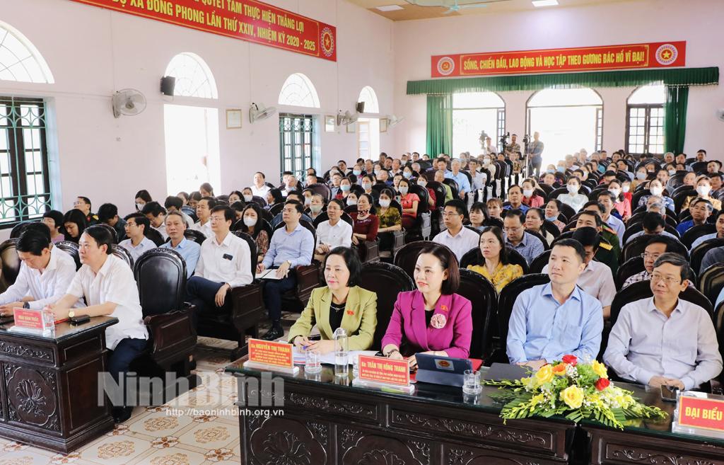 Đoàn ĐBQH tỉnh tiếp xúc cử tri huyện Nho Quan, Quân đoàn 1