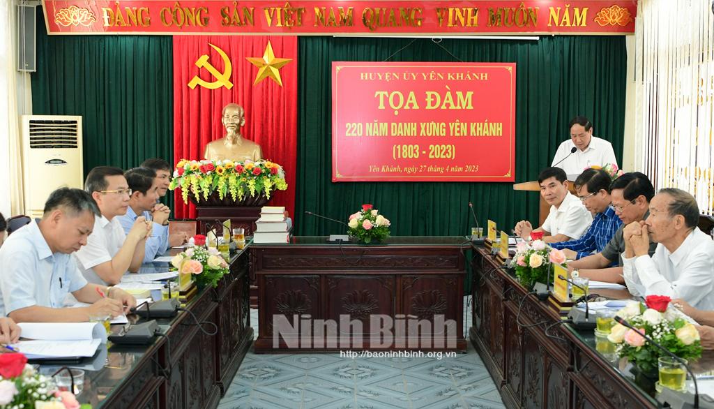 Tọa đàm 220 năm Danh xưng Yên Khánh