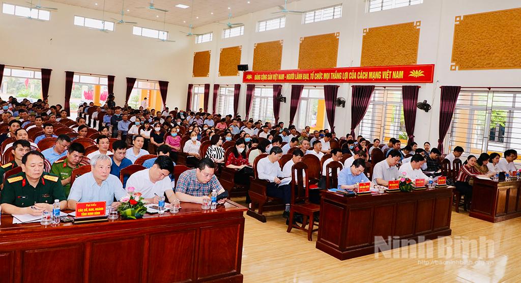 Đoàn đại biểu Quốc hội tỉnh tiếp xúc cử tri huyện Kim Sơn