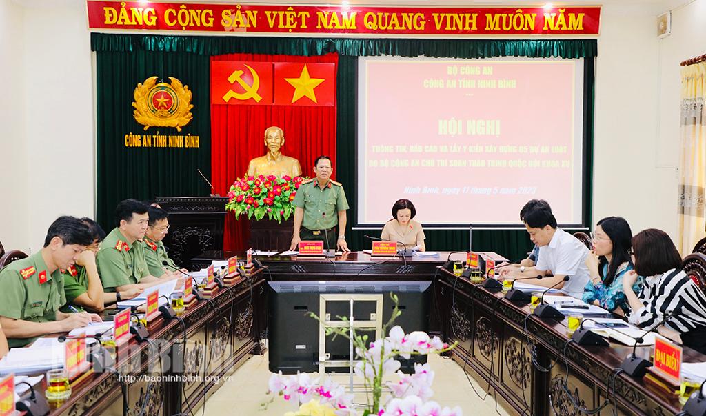 Cung cấp thông tin các dự án Luật do Bộ Công an chủ trì soạn thảo trình Quốc hội khóa XV