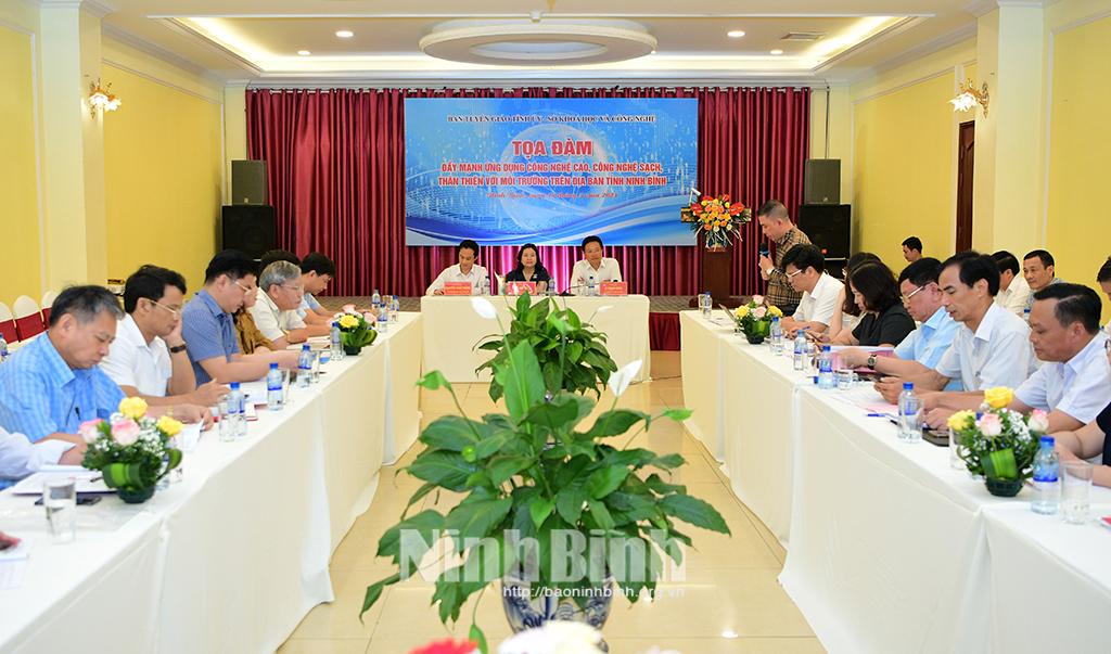 Tọa đàm đẩy mạnh ứng dụng công nghệ cao, công nghệ sạch, thân thiện với môi trường