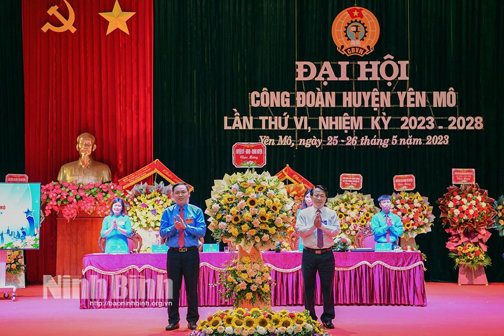 Đại hội Công đoàn huyện Yên Mô lần thứ VI, nhiệm kỳ 2023-2028