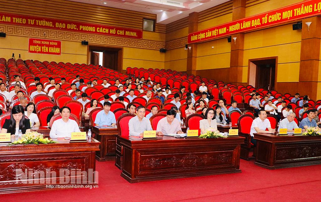 Huyện ủy Yên Khánh sơ kết giữa nhiệm kỳ thực hiện Nghị quyết Đại hội đại biểu Đảng bộ huyện lần thứ XXIV