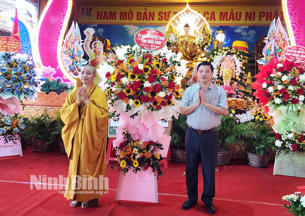 Ban trị sự Giáo hội Phật giáo Việt Nam huyện Yên Khánh tổ chức Đại lễ Phật Đản