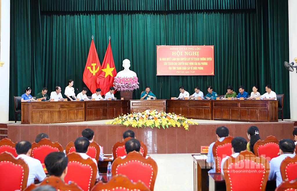 Nho Quan khai mạc diễn tập chiến đấu cấp xã trong khu vực phòng thủ