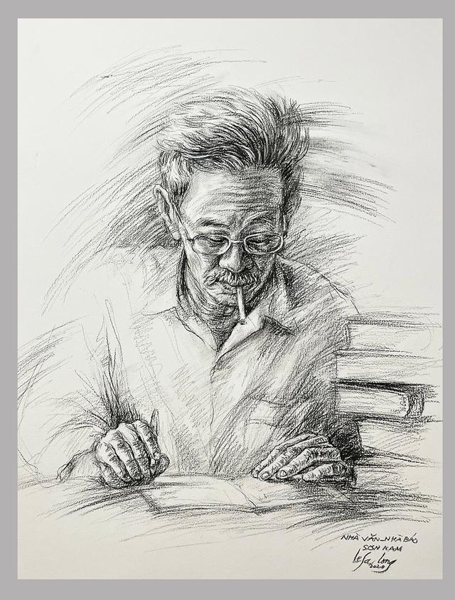 Các nhà báo nổi tiếng qua nét vẽ của họa sĩ Lê Sa Long