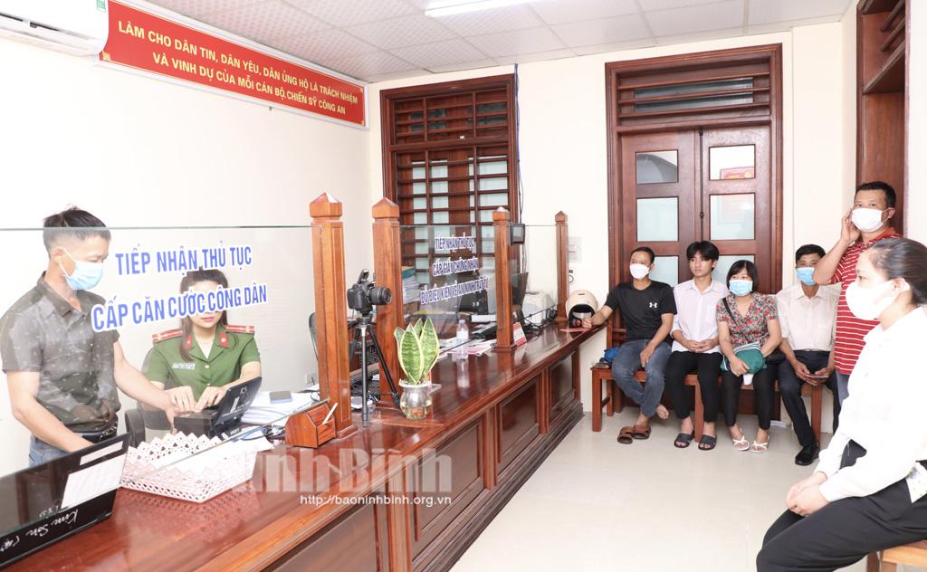 Công an Ninh Bình hoàn thành cấp 100% căn cước công dân