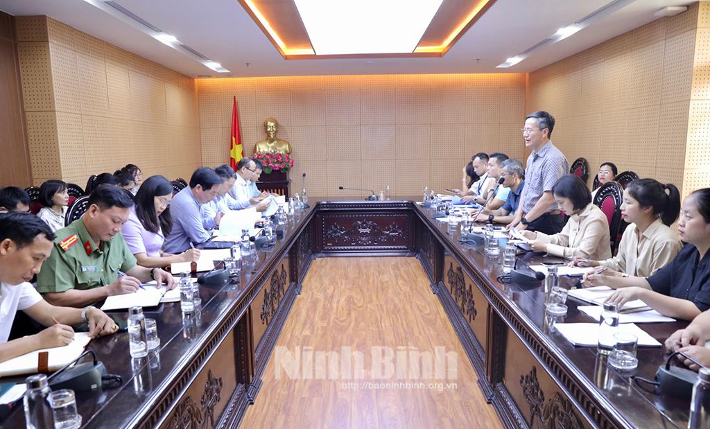 Đoàn công tác của Bộ Ngoại giao làm việc tại Ninh Bình