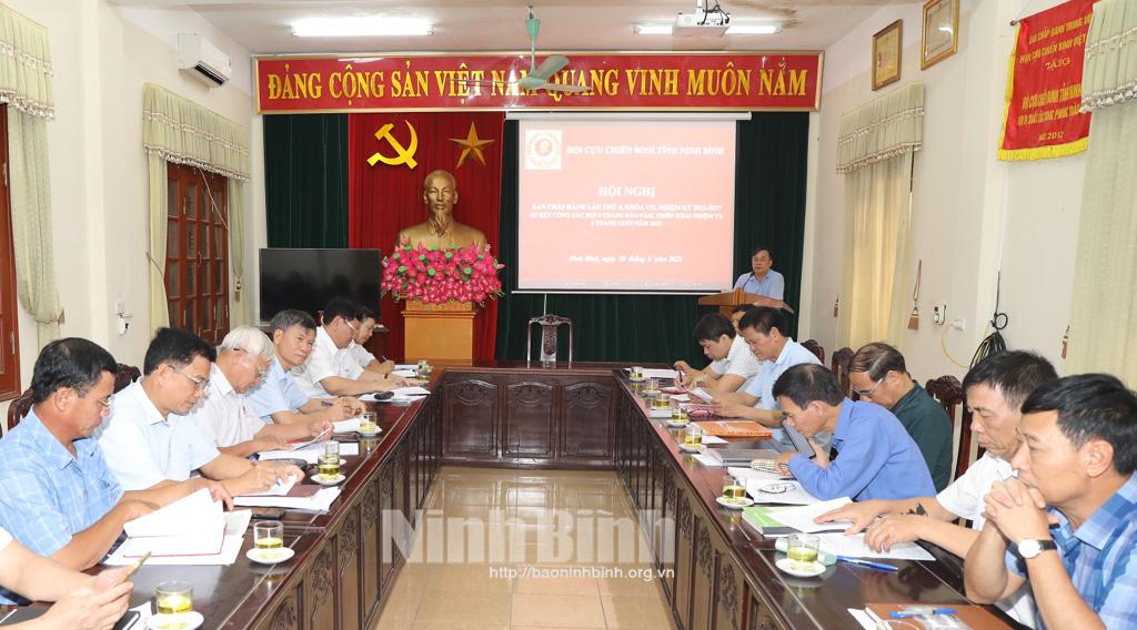 Hội Cựu chiến binh tỉnh triển khai nhiệm vụ 6 tháng cuối năm 2023