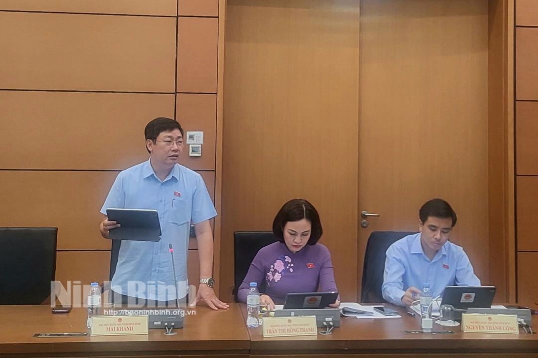 Kỳ họp thứ 5 - Quốc hội khóa XV: Đại biểu Quốc hội tỉnh tham gia thảo luận về một số dự án luật