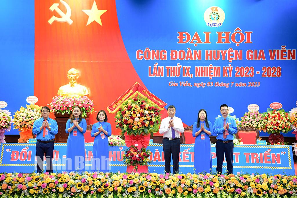 Đại hội Công đoàn huyện Gia Viễn lần thứ IX, nhiệm kỳ 2023 - 2028