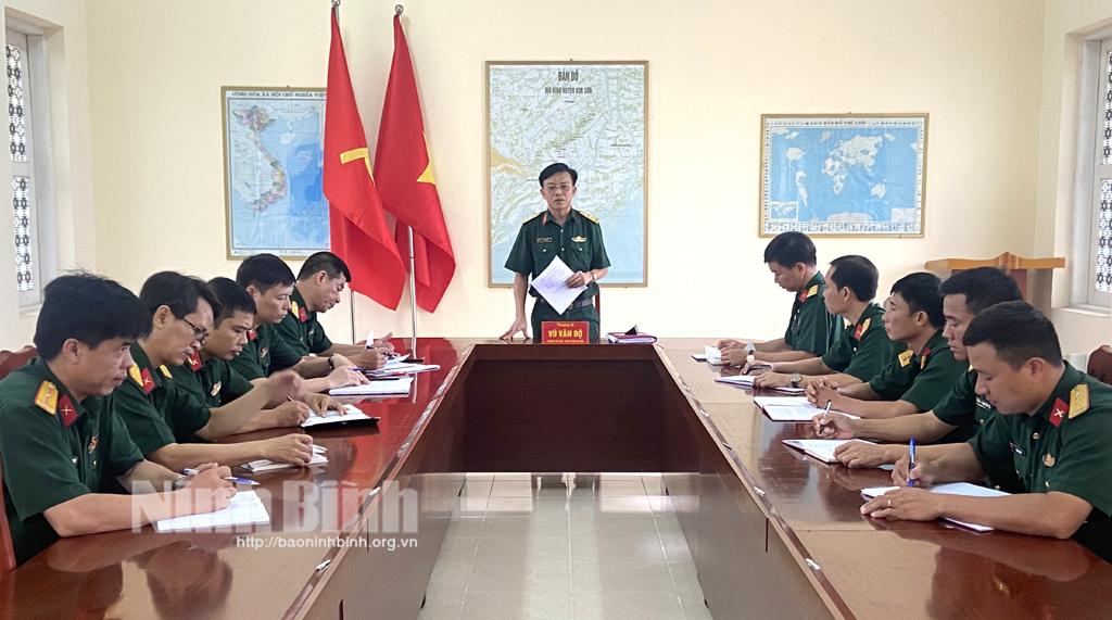 Ban CHQS huyện Kim Sơn: Tăng cường trách nhiệm, kỷ luật quân đội