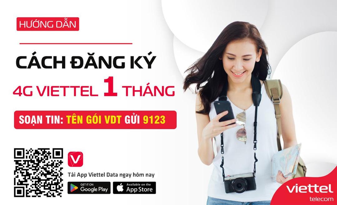 Cách đăng ký 4G Viettel 1 tháng 90k, 120k không giới hạn DATA