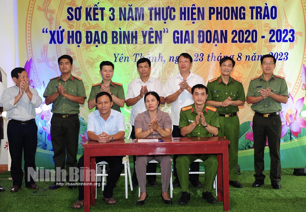 Sơ kết 3 năm thực hiện phong trào "Xứ họ đạo bình yên" tại xã Yên Thành