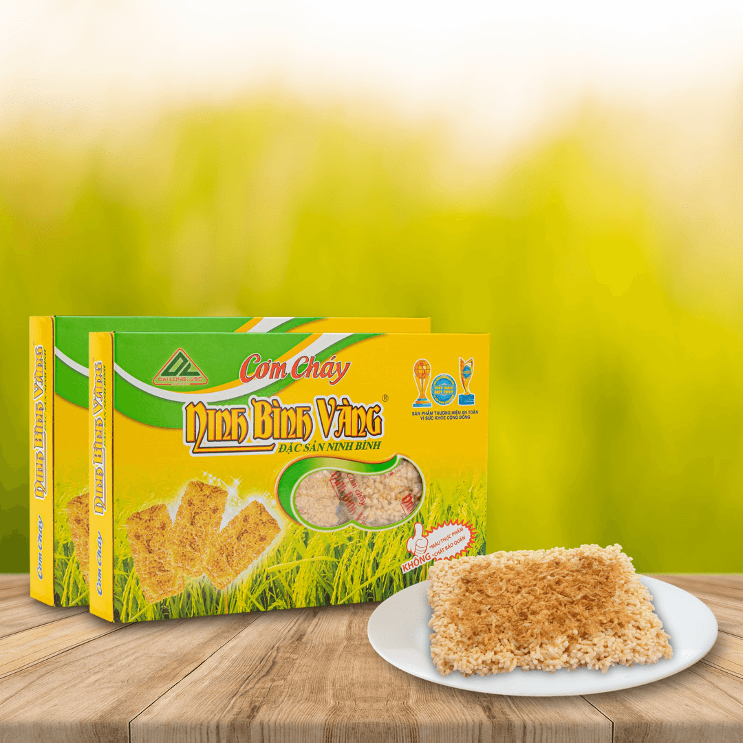 Cơm cháy Ninh Bình Vàng - Đặc sản ẩm thực số 1 Ninh Bình
