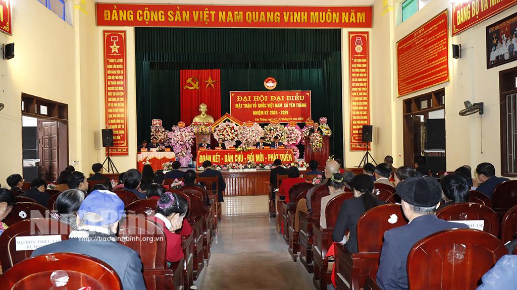Tổ chức thành công Đại hội đại biểu MTTQ Việt Nam xã Yên Thắng nhiệm kỳ 2024-2029