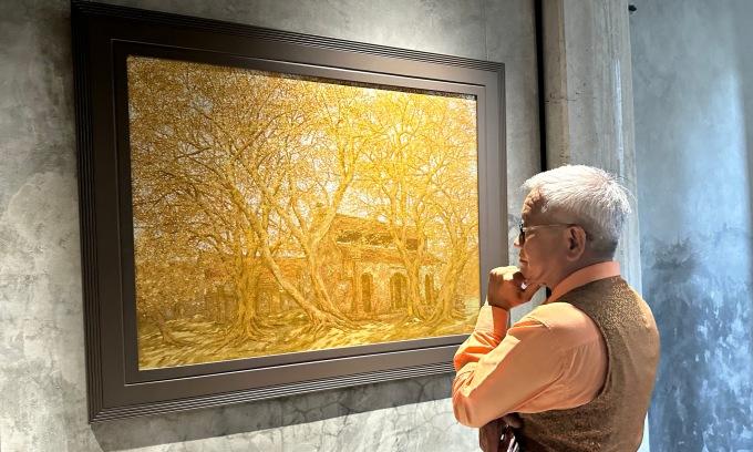 Thiên nhiên kỳ ảo trong sơn mài của Nguyễn Quốc Huy