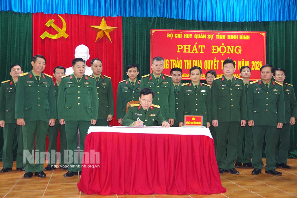 Bộ CHQS tỉnh phát động phong trào thi đua Quyết thắng năm 2024