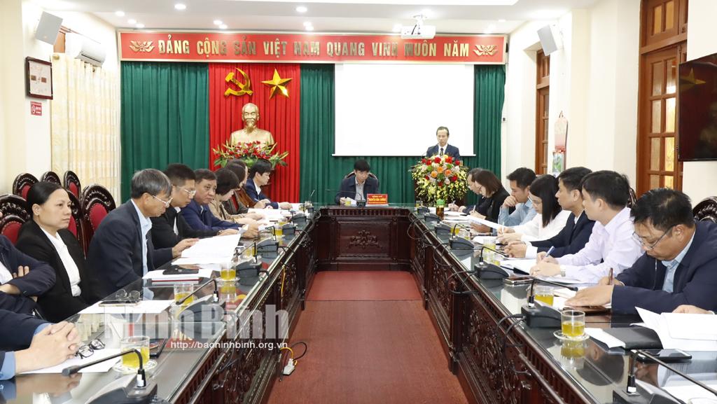 Ban Chỉ đạo 35 huyện Hoa Lư triển khai nhiệm vụ năm 2024