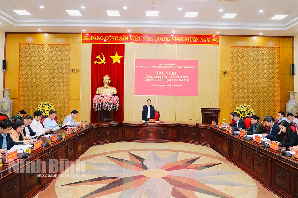 Ban Chỉ đạo 35 và Ban Chỉ đạo công tác thông tin đối ngoại tỉnh triển khai nhiệm vụ năm 2024