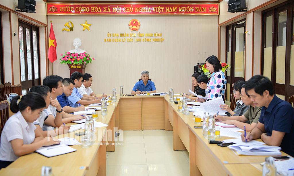 HĐND tỉnh giám sát công tác quản lý Nhà nước về xử lý chất thải tại Ban Quản lý các khu công nghiệp tỉnh