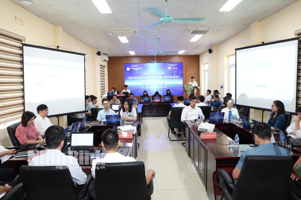 Diễn tập thực chiến đảm bảo an toàn thông tin mạng, ứng cứu sự cố tỉnh Ninh Bình năm 2024