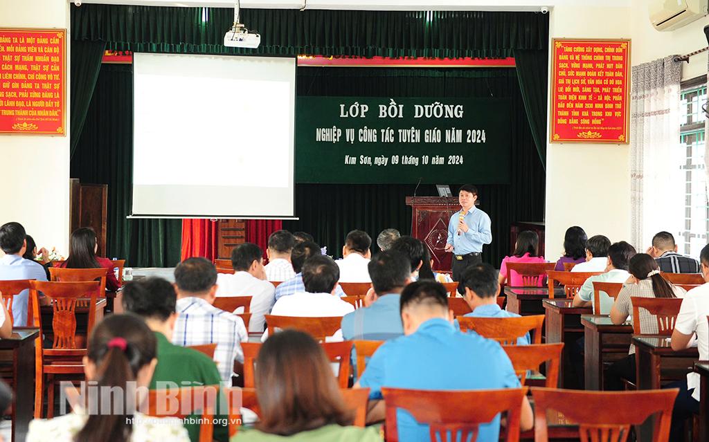 Kim Sơn tổ chức lớp bồi dưỡng nghiệp vụ công tác tuyên giáo năm 2024