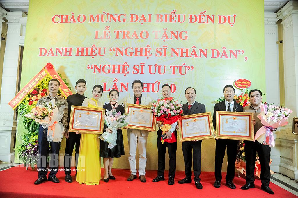 4 nghệ sỹ của Ninh Bình được trao tặng danh hiệu Nghệ sỹ Nhân dân, Nghệ sỹ Ưu tú