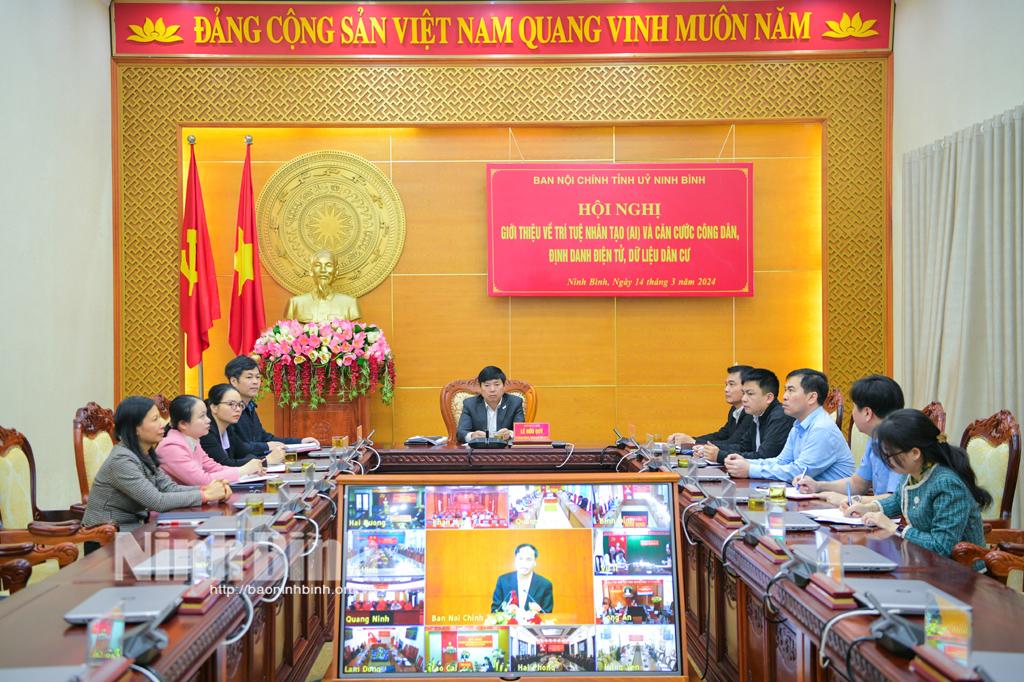 Hội nghị trực tuyến giới thiệu về trí tuệ nhân tạo trong công tác Nội chính và căn cước công dân, định danh điện tử, dữ liệu dân cư