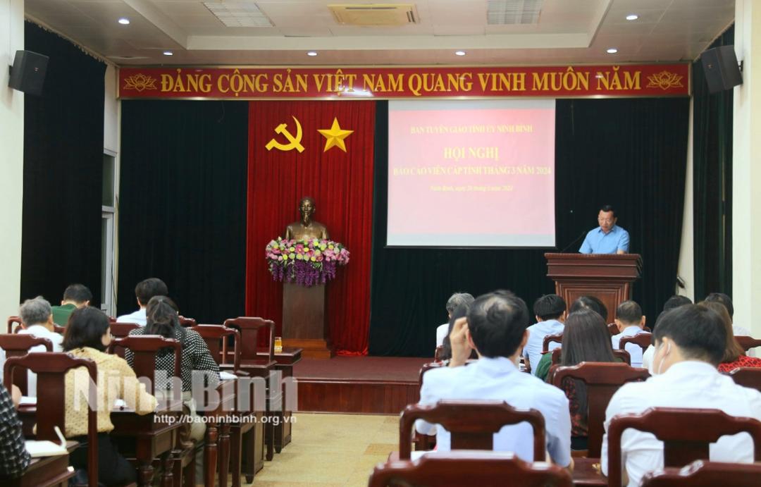 Hội nghị báo cáo viên cấp tỉnh tháng 3