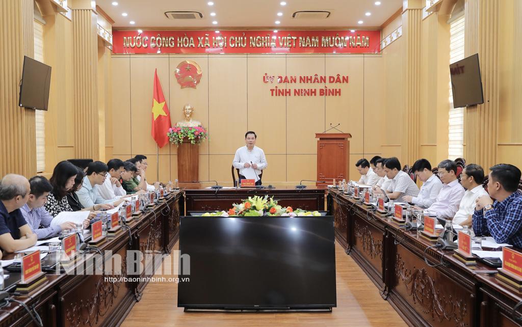 Rà soát tiến độ công tác chuẩn bị, tổ chức các hoạt động kỷ niệm 1100 năm ngày sinh Đinh Tiên Hoàng Đế và Lễ hội Hoa Lư năm 2024