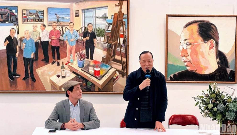 Tranh chân dung của họa sĩ Phạm Luận: Bình dị, ấm áp