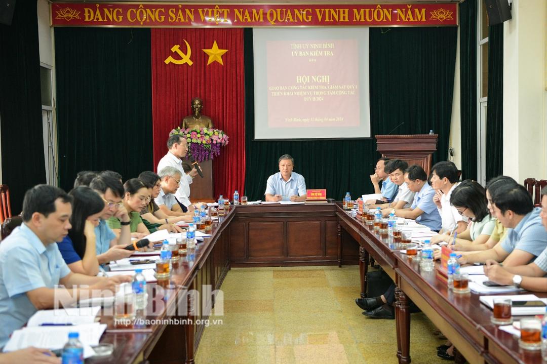 Ủy ban Kiểm tra Tỉnh ủy triển khai nhiệm vụ trọng tâm công tác quý II