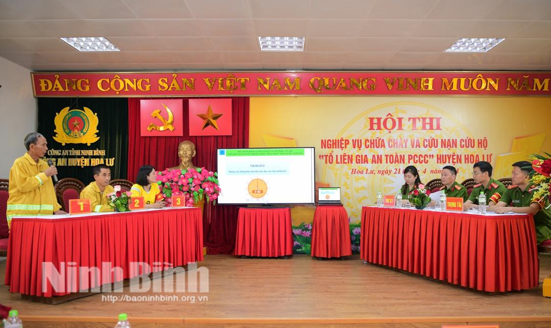 Tổ chức Hội thi nghiệp vụ chữa cháy và cứu nạn, cứu hộ "Tổ liên gia an toàn phòng cháy, chữa cháy"