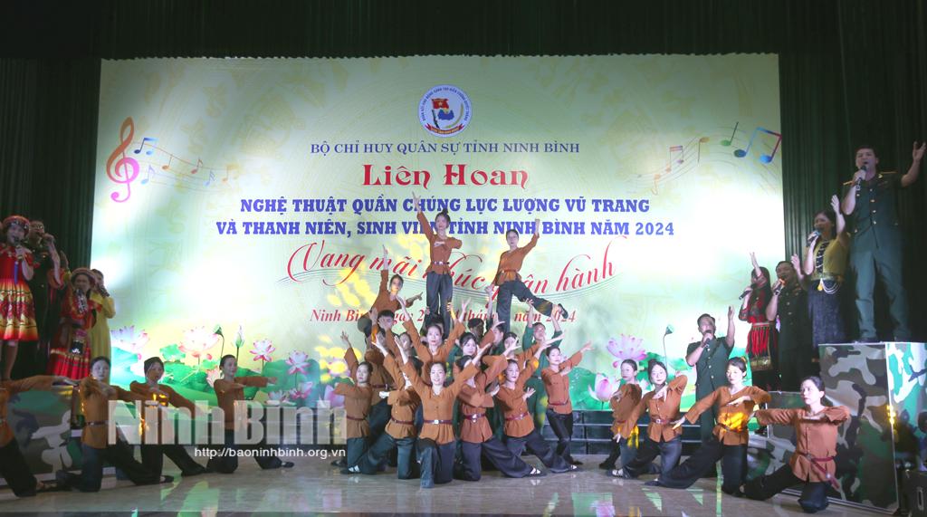 Bế mạc Liên hoan nghệ thuật quần chúng lực lượng vũ trang và thanh niên, sinh viên tỉnh Ninh Bình