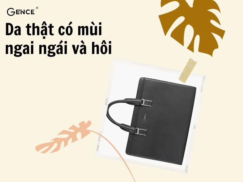 Cặp da nam Gence với da bò nhập khẩu Italia sang trọng