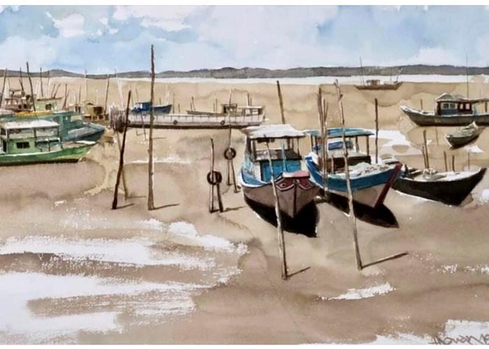 Đậm chất sông nước trong triển lãm tranh "Ngày nắng"