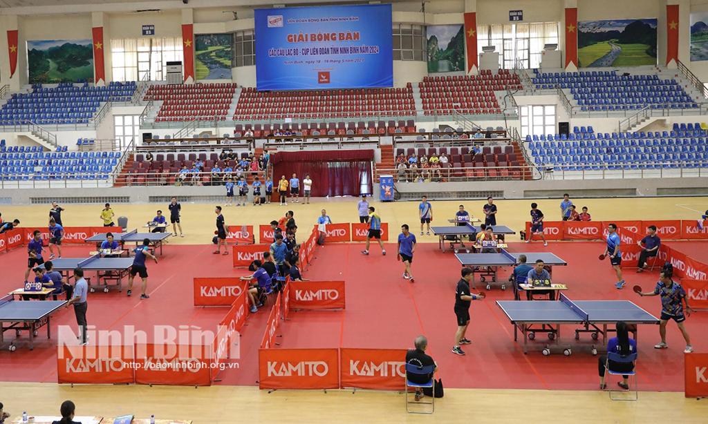 Ngày thi đấu thứ nhất Giải bóng bàn các câu lạc bộ - Cúp Liên đoàn tỉnh: Các tay vợt mạnh đều giành chiến thắng