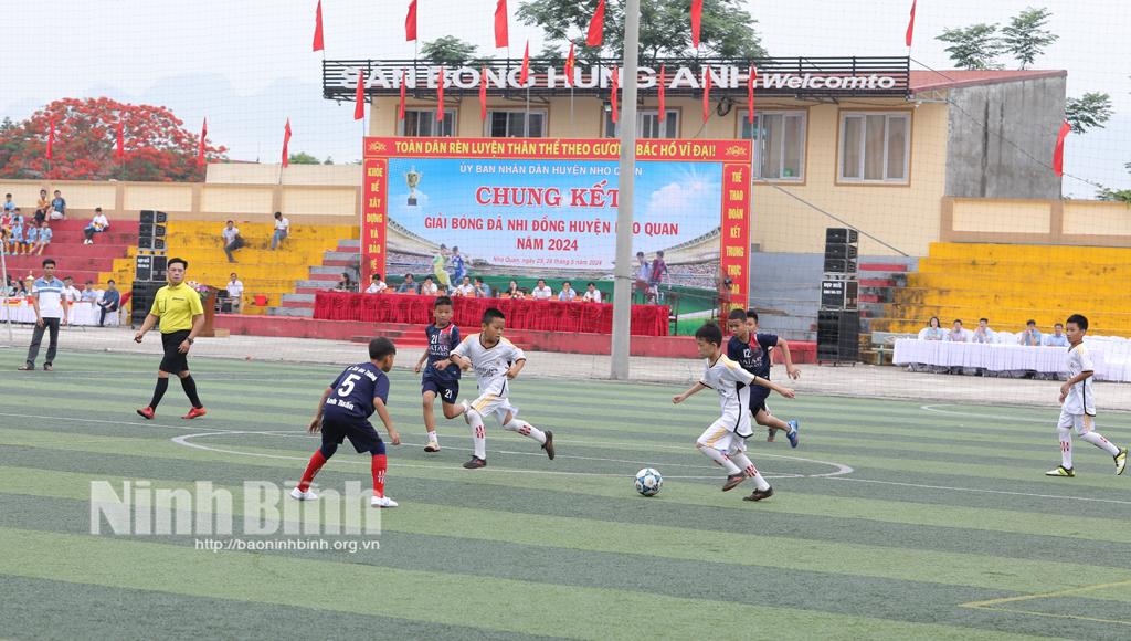 Vòng chung kết Giải bóng đá nhi đồng huyện Nho Quan năm 2024