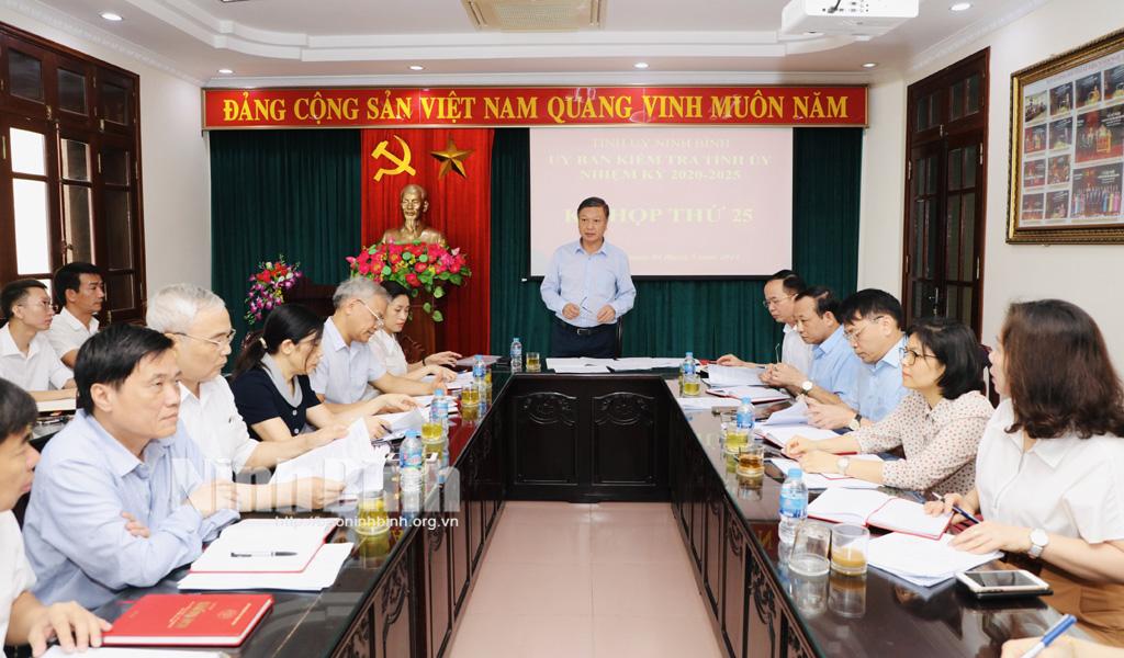 Kỳ họp thứ 25 - Ủy ban Kiểm tra Tỉnh ủy