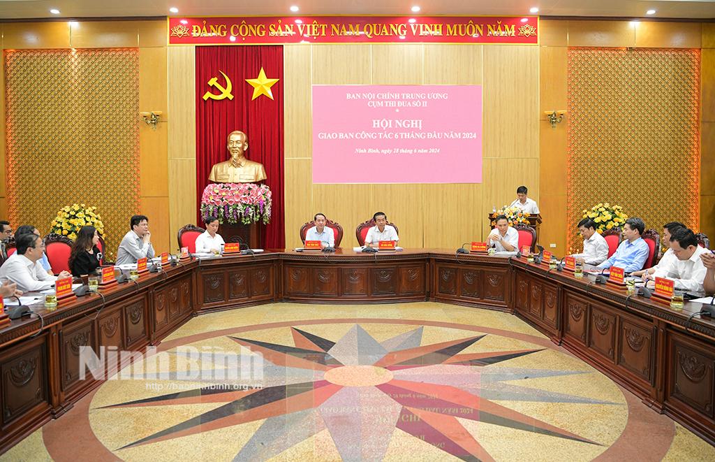 Cụm thi đua số II, Ban Nội chính Trung ương sơ kết hoạt động 6 tháng đầu năm