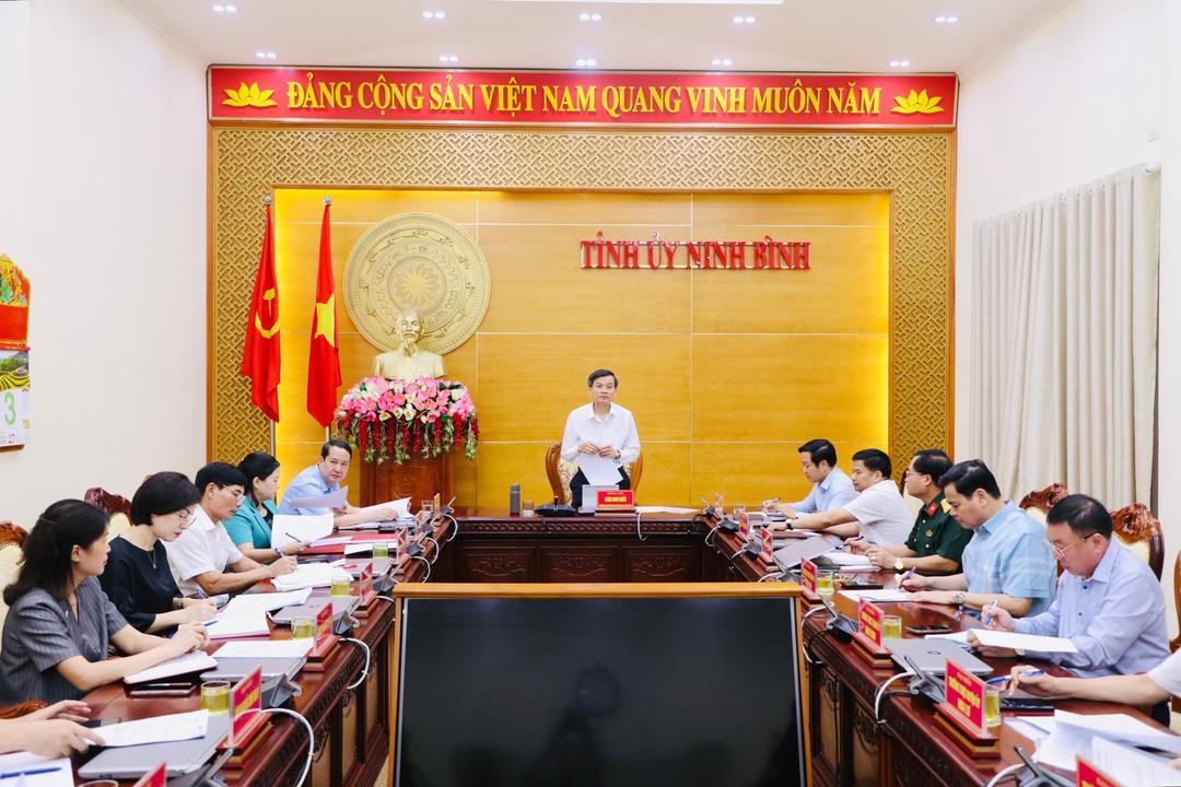 Thường trực Tỉnh ủy giao ban công tác tháng 5