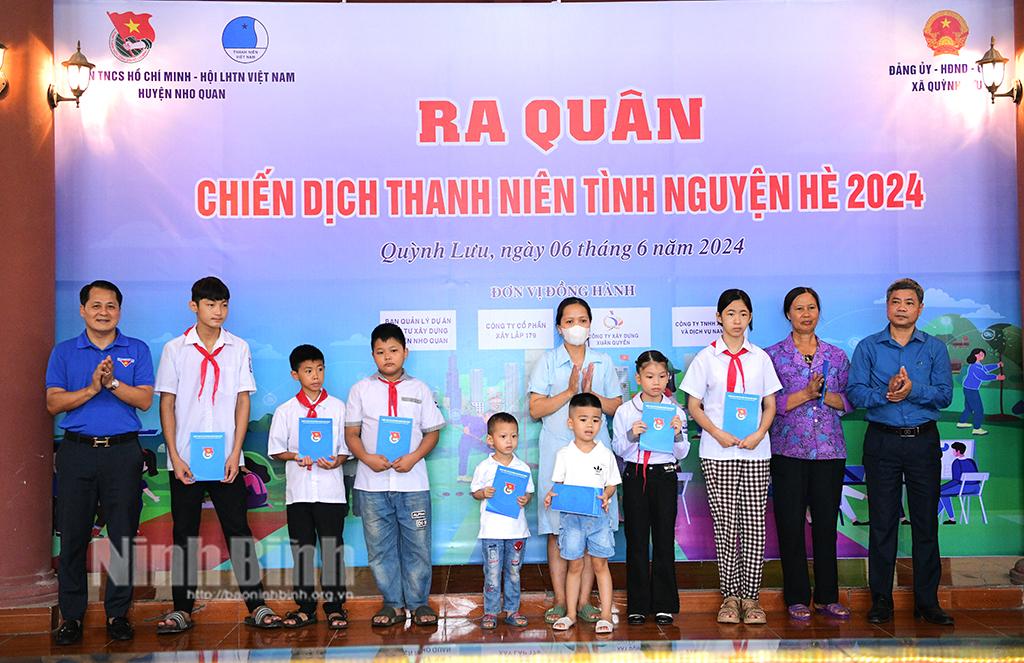 Huyện đoàn Nho Quan ra quân chiến dịch Thanh niên tình nguyện hè năm 2024