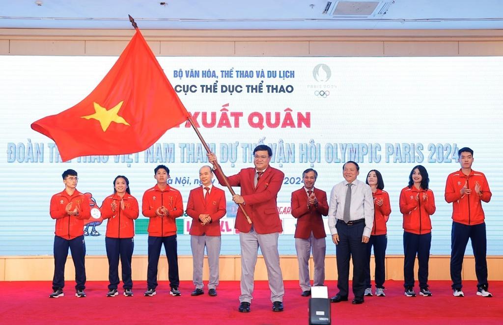 Lễ xuất quân của Đoàn Thể thao Việt Nam dự Olympic Paris 2024