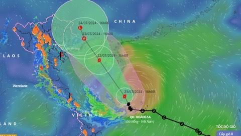 Công điện của Ban Chỉ huy PCTT và TKCN tỉnh về việc tập trung ứng phó bão số 2 và mưa lũ